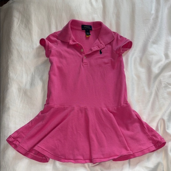 Polo by Ralph Lauren Kids Girls Pink Polo Dress 2 - Picture 1 of 4